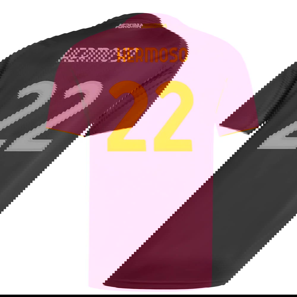 Billige Fodboldtrøjer AS Roma HERMOSO #22 Hjemmebanetrøje 2025-2026