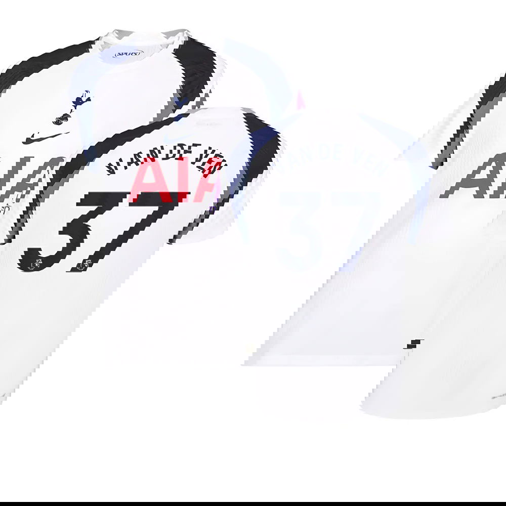 Billige Fodboldtrøjer Tottenham Hotspur VAN DE VEN #37 Hjemmebanetrøje 2025-2026