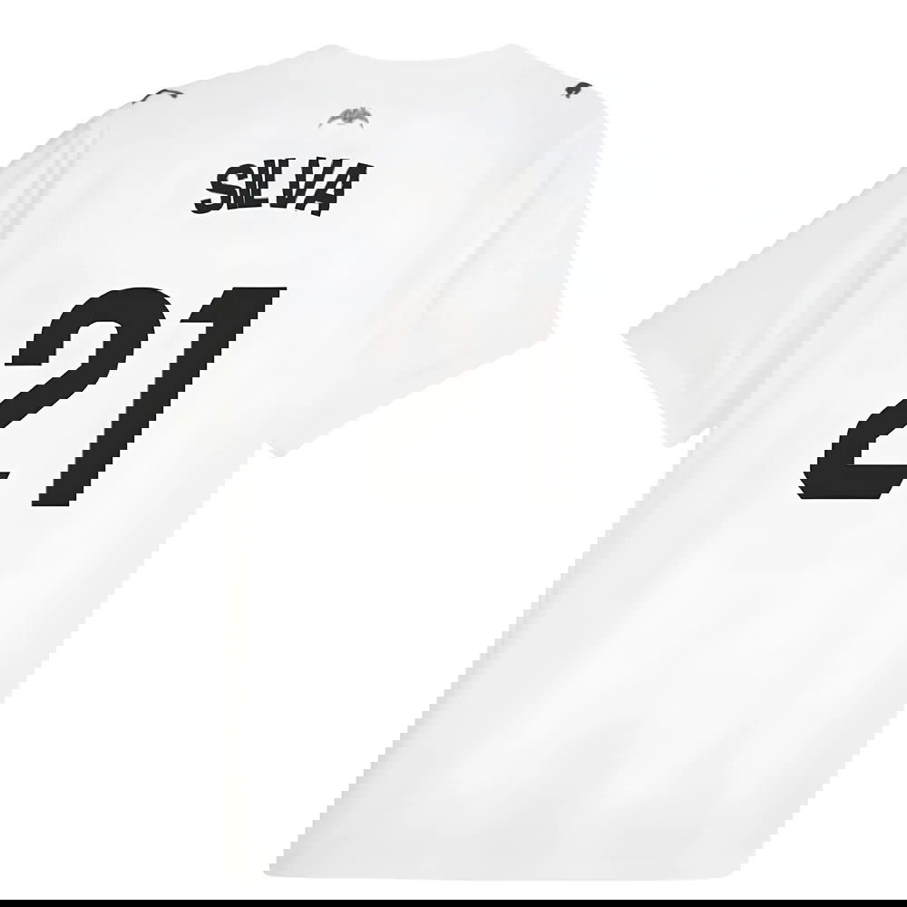 Billige Fodboldtrøjer Valencia SILVA #21 Hjemmebanetrøje 2025-2026
